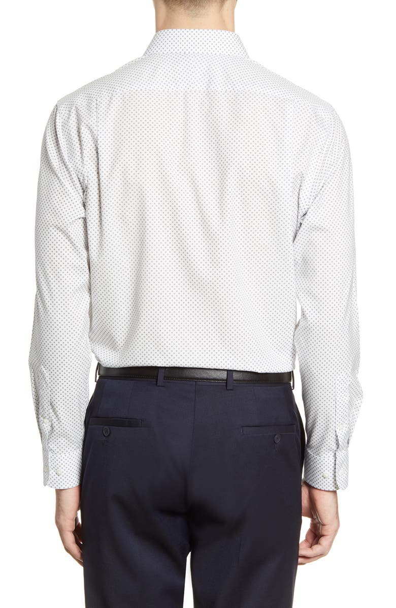 NORDSTROM MEN'S SHOP Trim Fit Non-Iron Floral Dress Shirt, Alternate, color, 