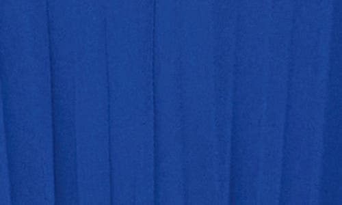 Sam Edelman Pleat Long Sleeve Minidress In Blue