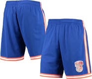 Mitchell & Ness Men's Mitchell & Ness Blue New York Knicks 1991 Hardwood Classics 75th Anniversary Swingman Shorts