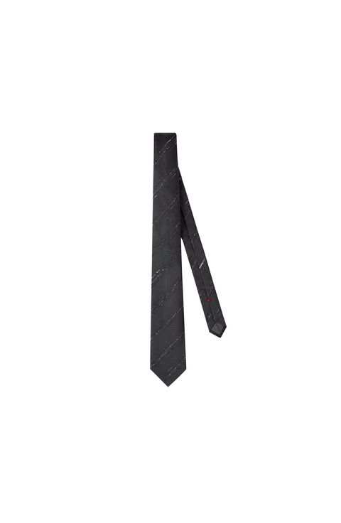 Silk and cotton tie