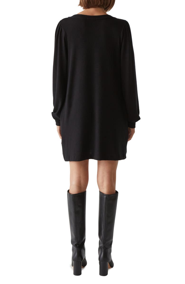 Michael Stars Trisha Long Sleeve T-Shirt Dress, Alternate, color, 