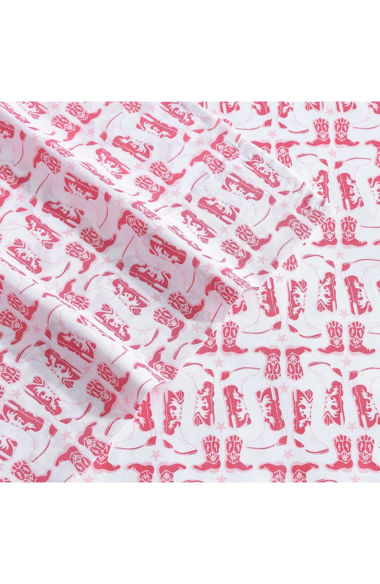 Wrangler Knockin' Boots Microfiber Sheet Set, Alternate, color, White