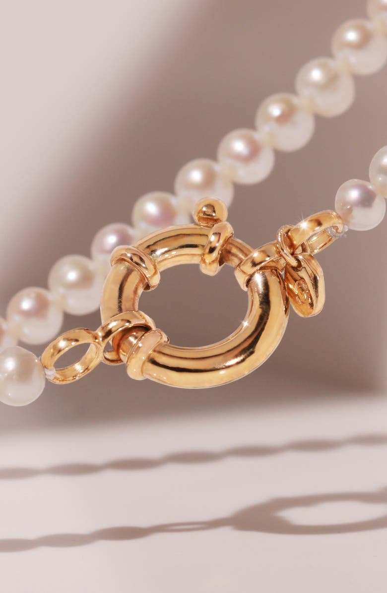 Aurate New York Pearl Aura Beaded Necklace, Alternate, color, Pearl