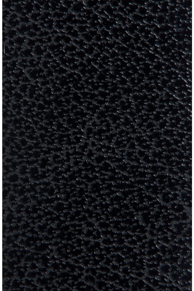 Portofino Mirror Skinny Leather Belt, Alternate, color, BLACK