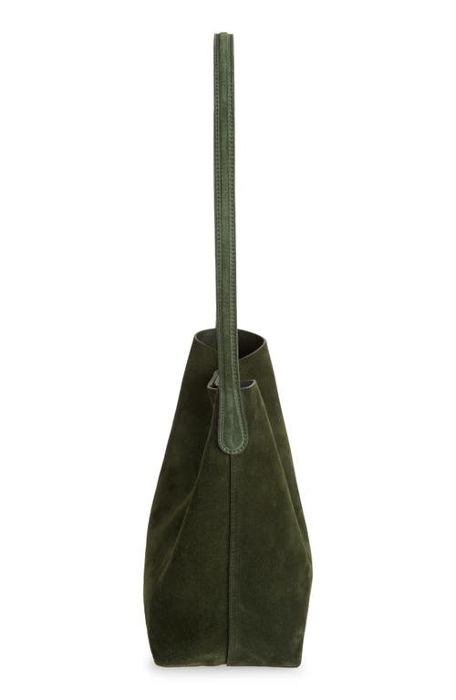 Mansur Gavriel Small Everyday Cabas Suede Hobo Bag In Green