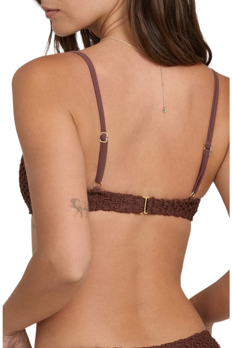 Twisted Tides Bikini Top, Alternate, color, ESPRESSO