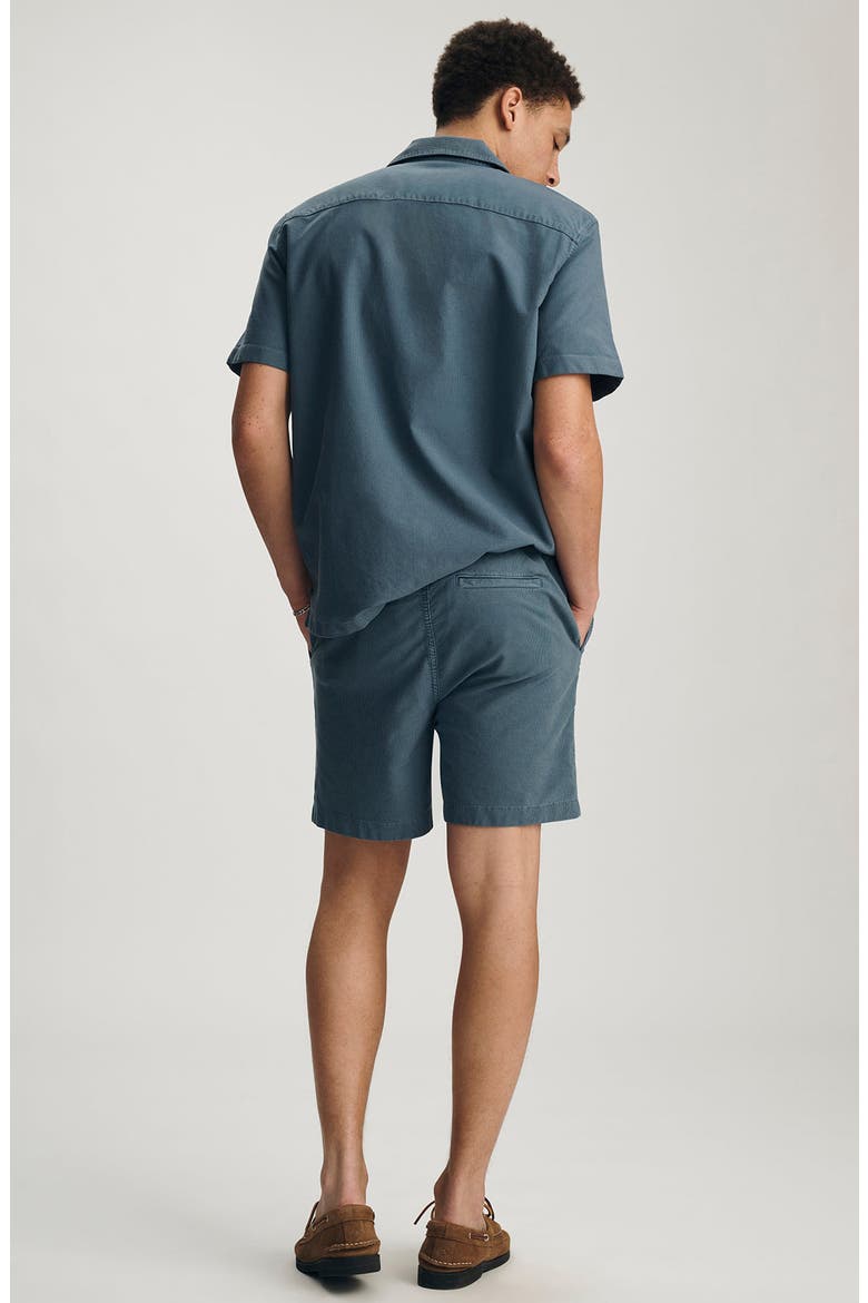 Textured Corduroy Drawstring Shorts, Alternate, color, FLINT STONE