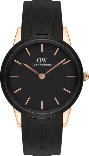 Daniel Wellington Iconic Motion Rubber Strap Watch, 40mm