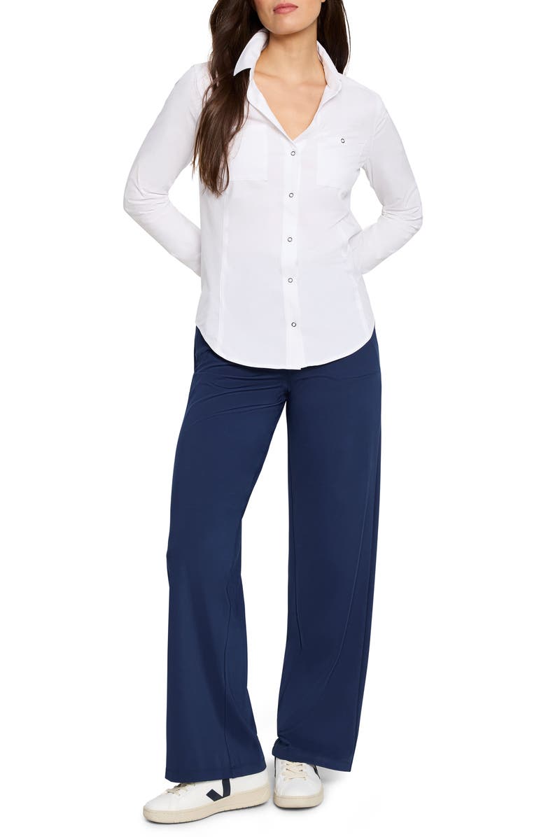 NZ ACTIVE by NIC+ZOE Tech Stretch Snap Shirt, Alternate, color, 