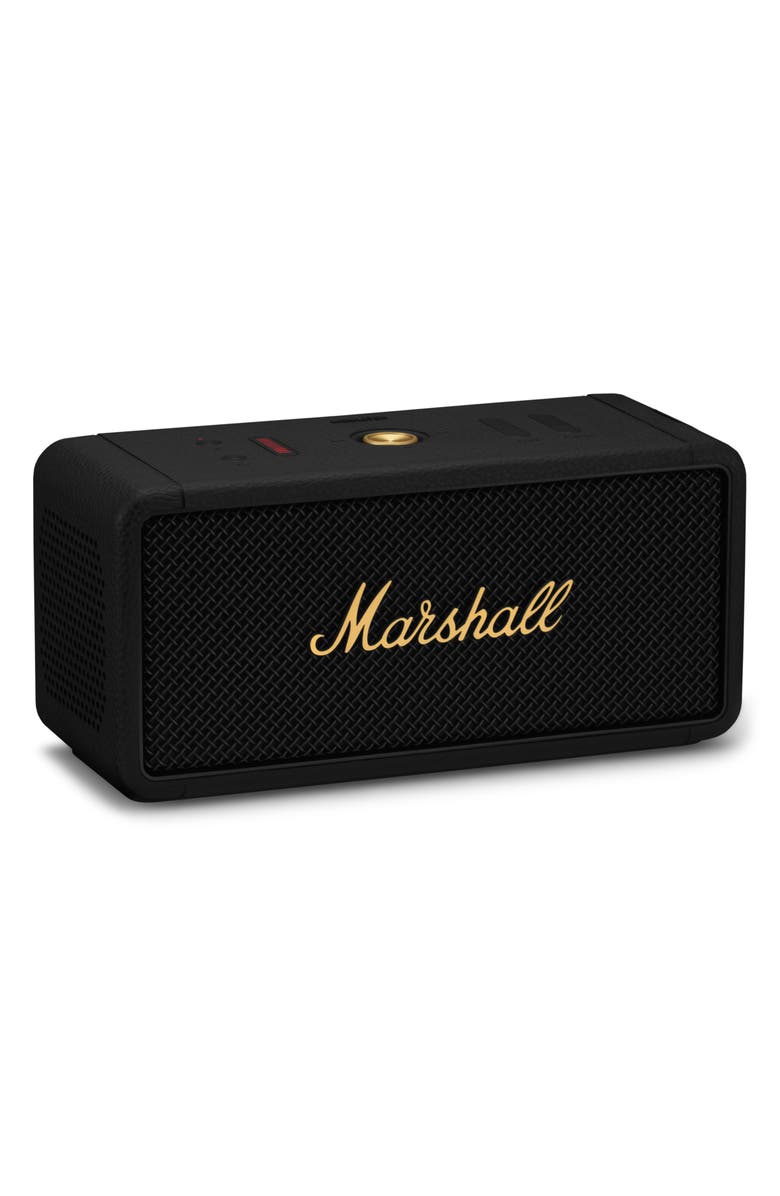 Marshall Middleton Portable Bluetooth<sup>®</sup> Speaker, Alternate, color, Black And Brass