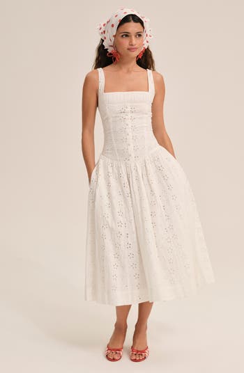 Dreamy Daisy Cotton Midi Sundress