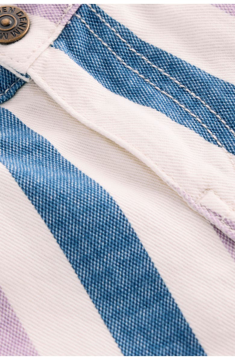 Mini Boden Kids' Relaxed Straight Leg Jeans, Alternate, color, Purple/ Navy Stripe