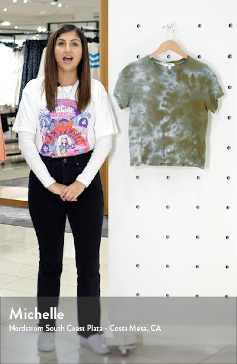 Linda Tie Dye Boxy Organic Cotton T-Shirt, sales video thumbnail