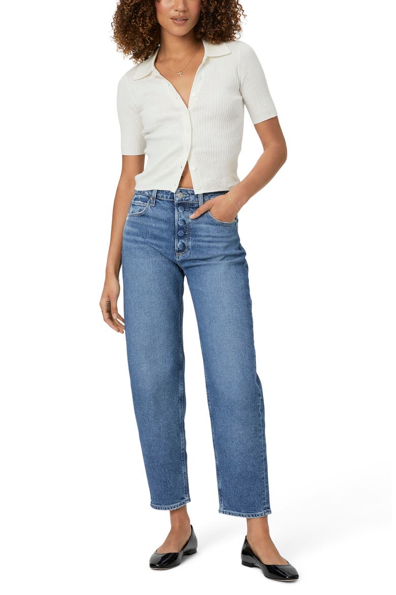 Alexis High Waist Ankle Barrel Jeans, Alternate, color, LECLUB