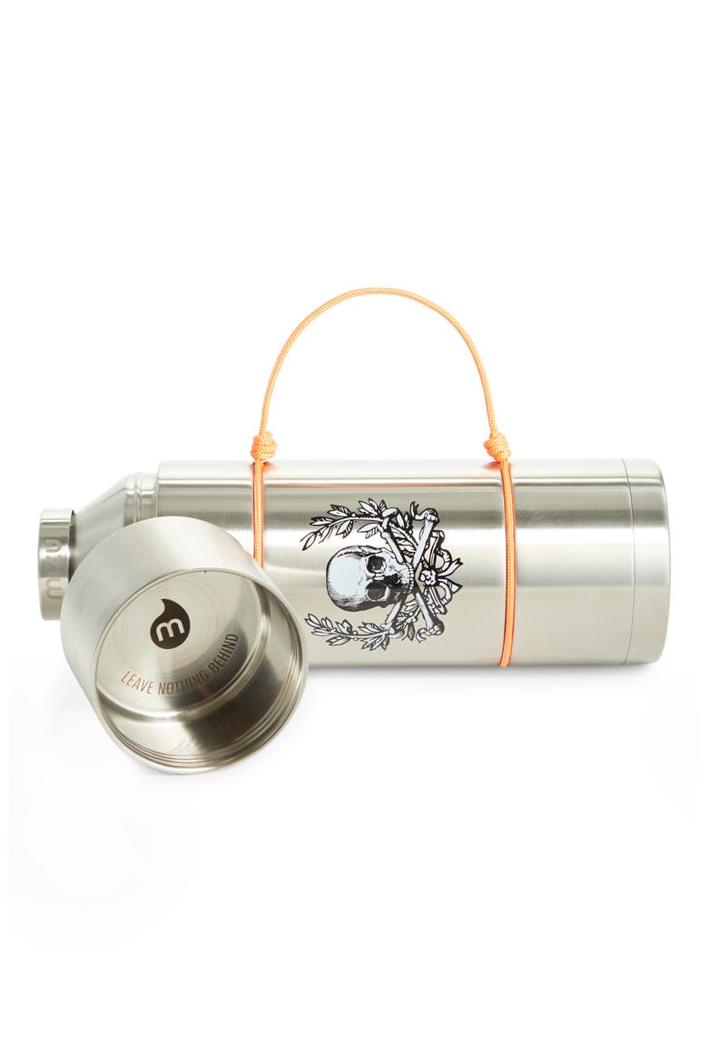 x Mizu Skull Crest Stainless Steel Growler, Alternate, color, STAINLESS STEEL