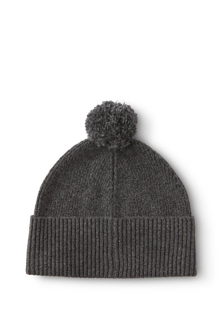 Kid's Baby Organic Blend Knit Beanie, Main, color, Charcoal Marle