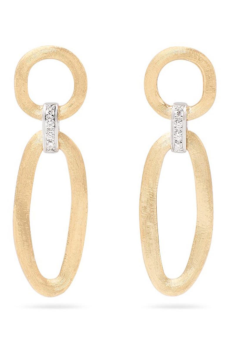 Jaipur Diamond Link Earrings, Main, color, YELLOW/ WHITE GOLD