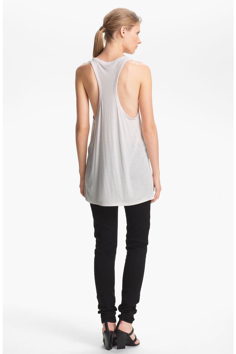 T by Alexander Wang Classic Pocket Tank, Alternate, color, MAGNOLIA