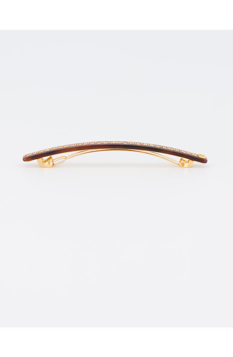 Alexandre de Paris Tuileries 10 Acetate Strass Long Barette, Alternate, color, Tortoiseshell