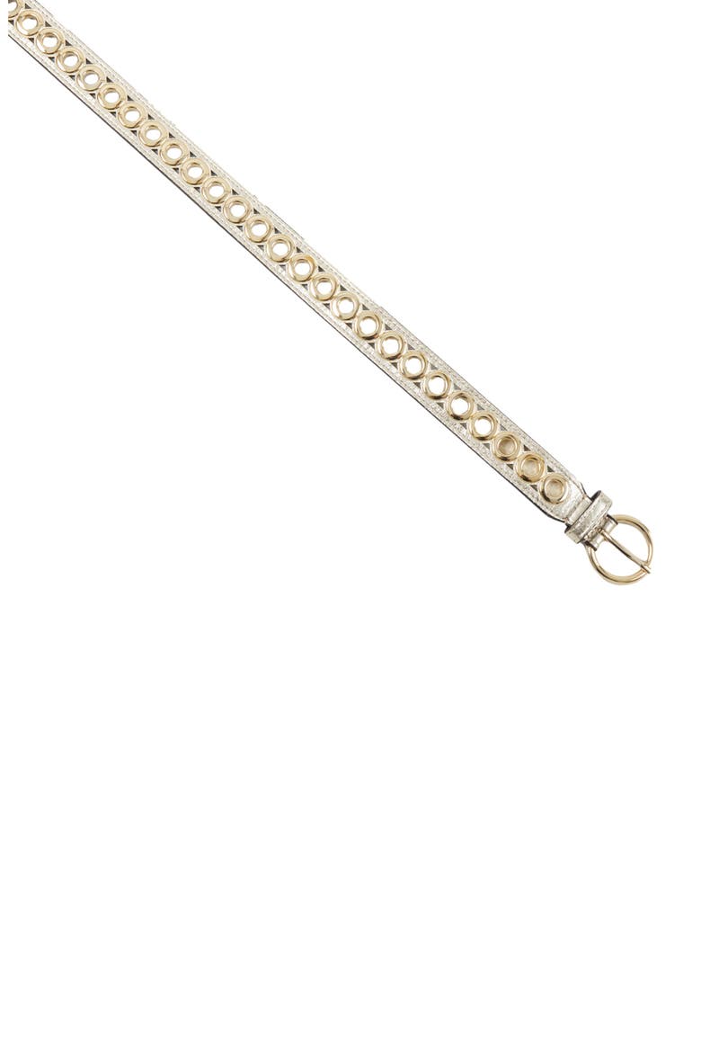Belt with eyelets, Alternate, color, Gold
