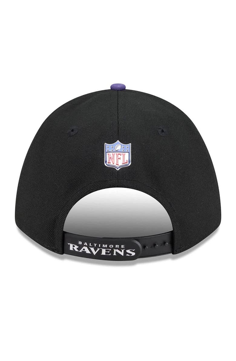 New Era Men's New Era  Black/Purple Baltimore Ravens 2026 NFL Draft 9FORTY M-Crown Adjustable Hat, Alternate, color, Black