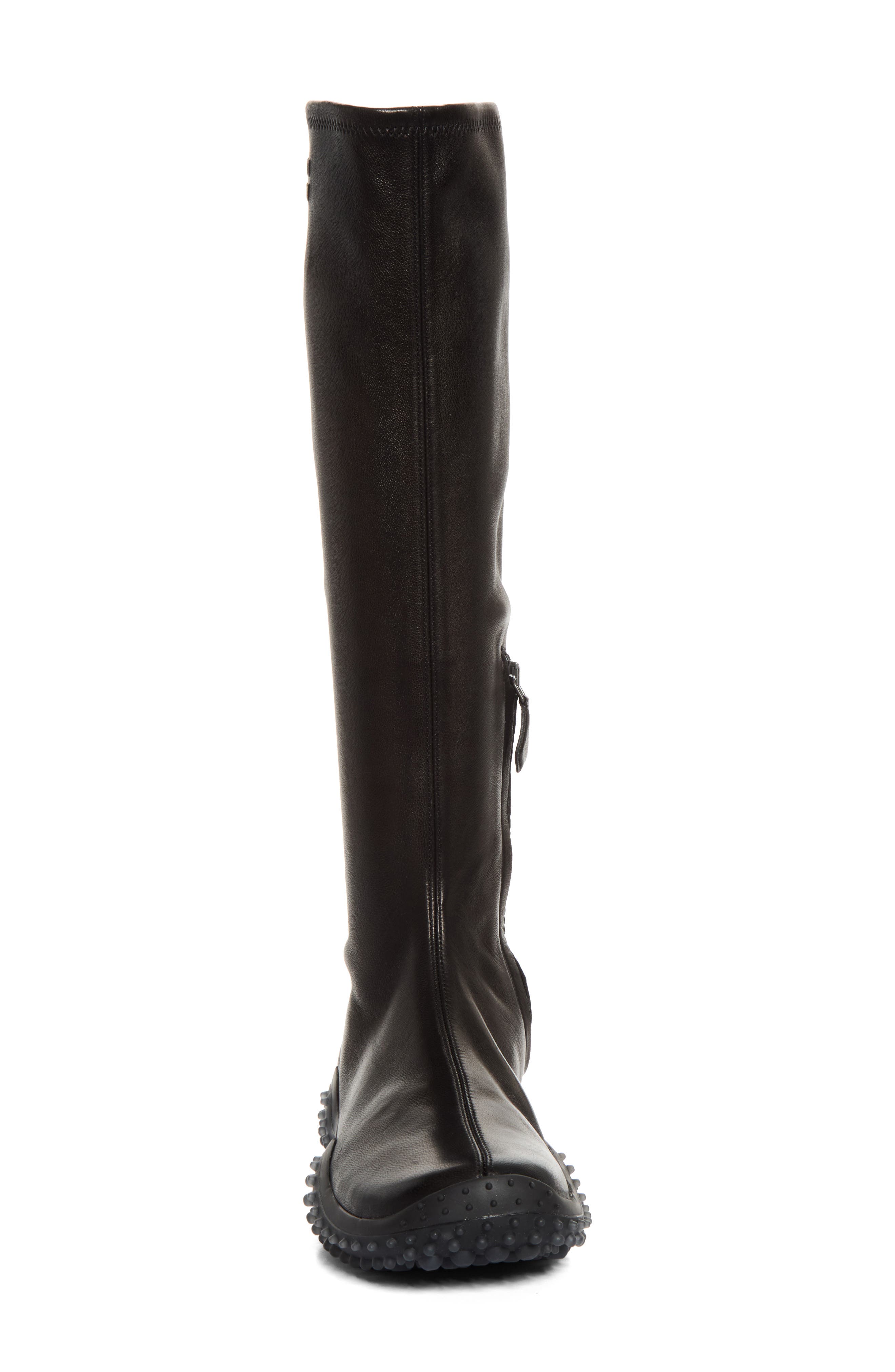 Trail Grip Sole Knee High Boot, Alternate, color, NERO