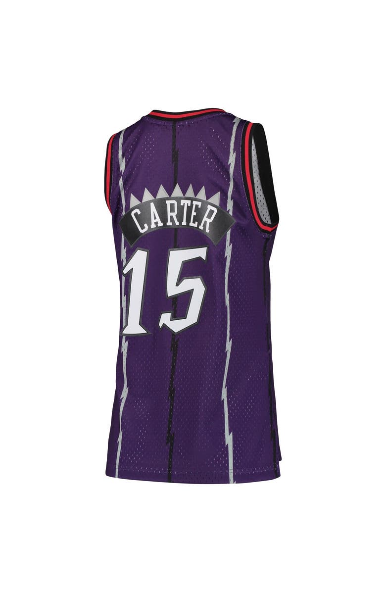 Mitchell & Ness Women's Mitchell & Ness Vince Carter Purple Toronto Raptors 1998/99 Hardwood Classics Swingman Jersey, Alternate, color, Purple