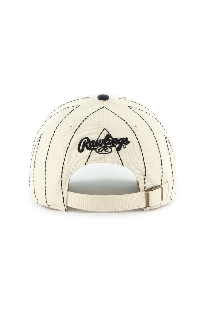 '47 Men's '47 x Rawlings Natural/Navy St. Louis Cardinals Pinstripe Clean Up Adjustable Hat, Alternate, color, Natural