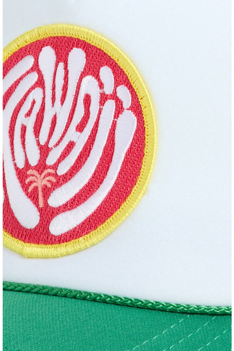 Hawaii Patch Trucker Hat, Alternate, color, KELLY GREEN/ WHITE