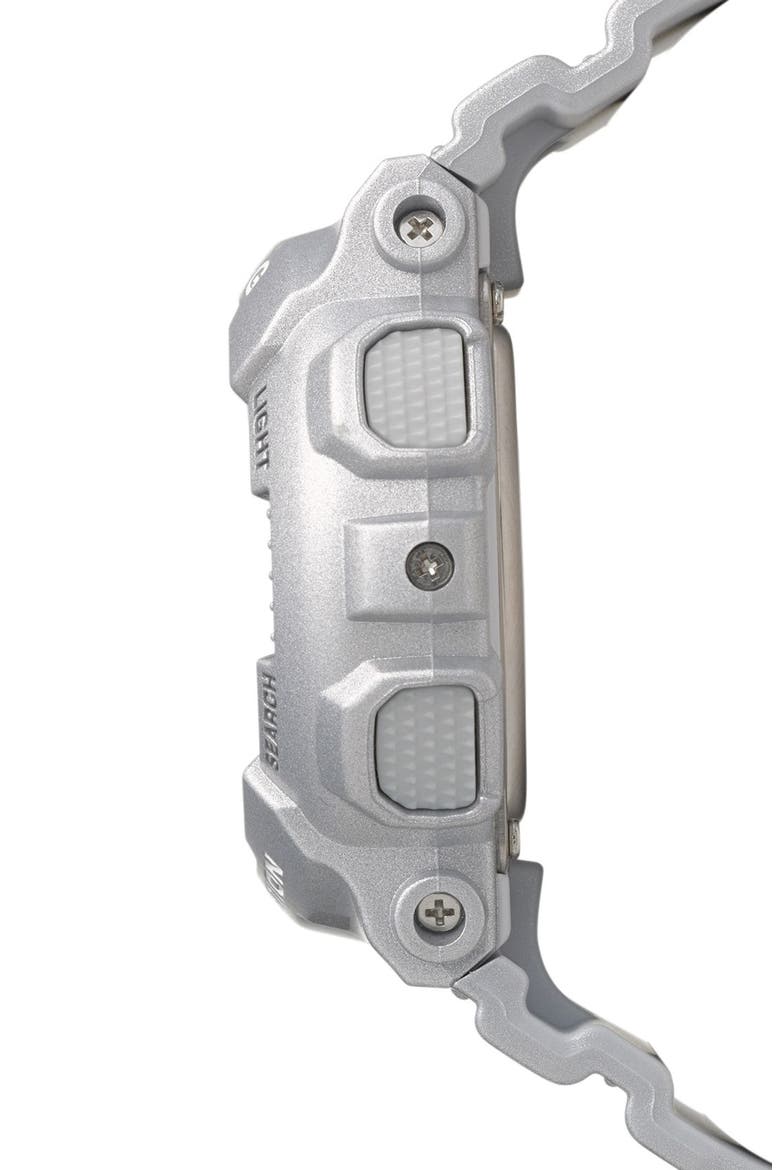 Baby-G 'Mini Gloss' Ana-Digi Watch, 43mm, Alternate, color, SILVER