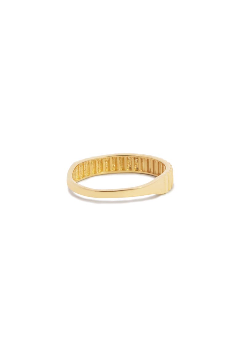 Gold Ribbed Ring, Alternate, color, Yellow Gold