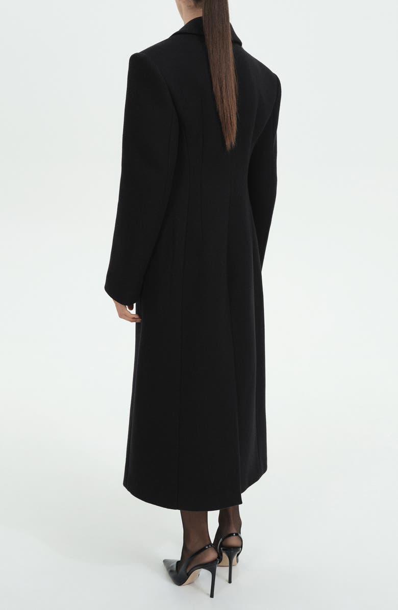 MANGO Structured Wool Blend Coat, Alternate, color,