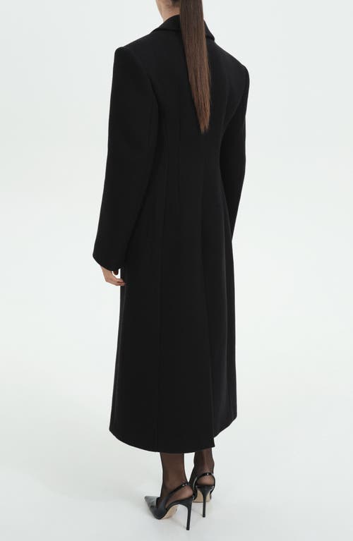 MANGO MANGO STRUCTURED WOOL BLEND COAT 