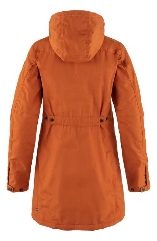 Fjall Raven Fjällräven Kiruna Water Resistant Parka In Orange