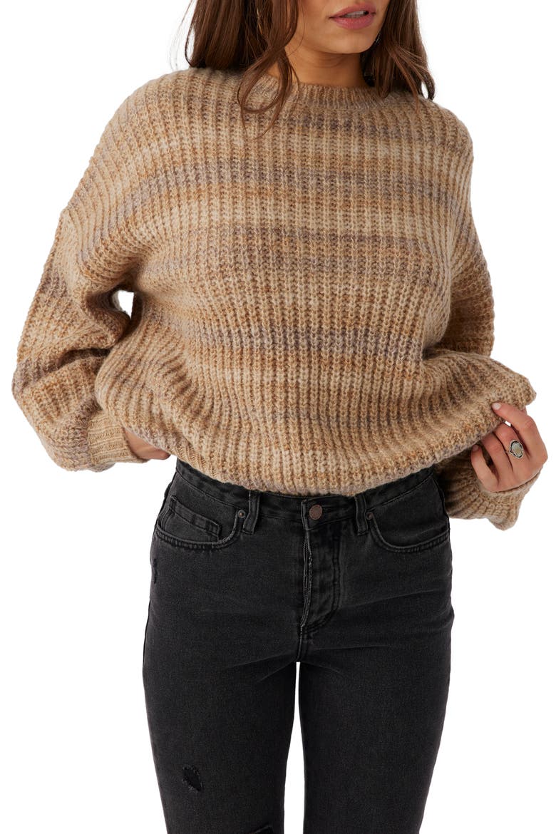 Bayou Ombré Sweater, Alternate, color, TOBACCO BROWN