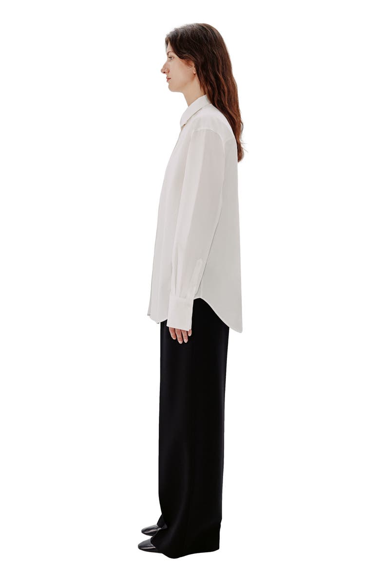Another Tomorrow OVERSIZED MENS SHIRT, Alternate, color, White