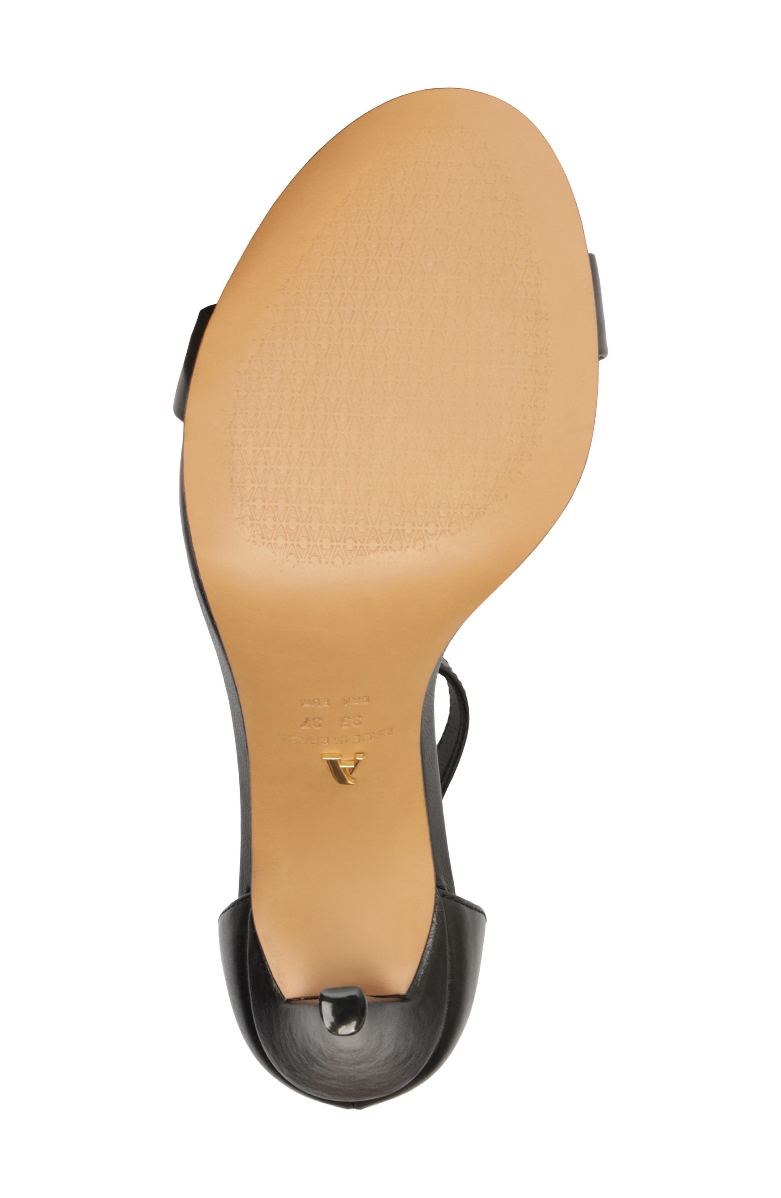 Arezzo Isabelli Ankle Strap Sandal, Alternate, color, Black