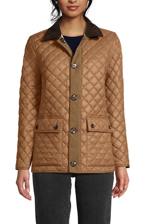 Lands' End Reversible Barn Quilted Jacket In White