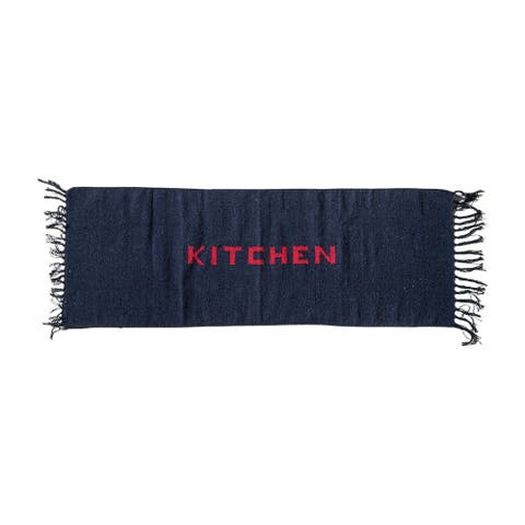 Handloomed Recycle Yarn Kitchen Mat