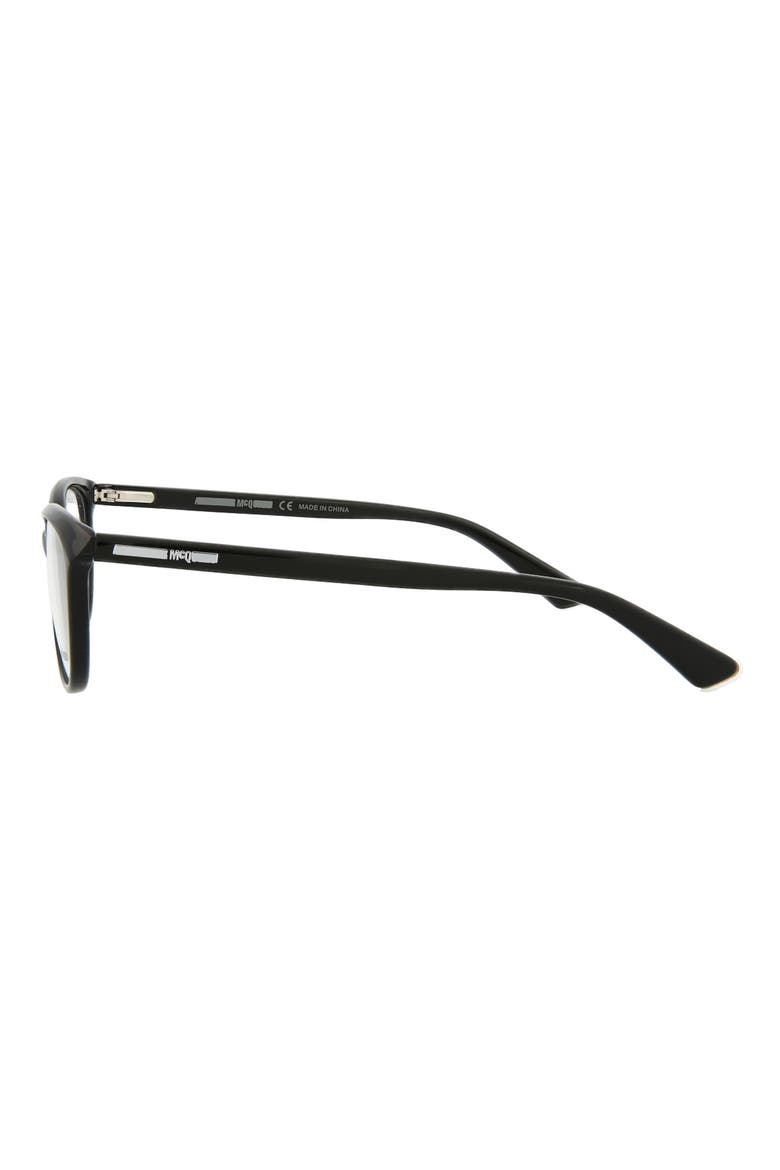 51mm Core Square Optical Glasses, Alternate, color, BLACK BLACK TRANSPARENT