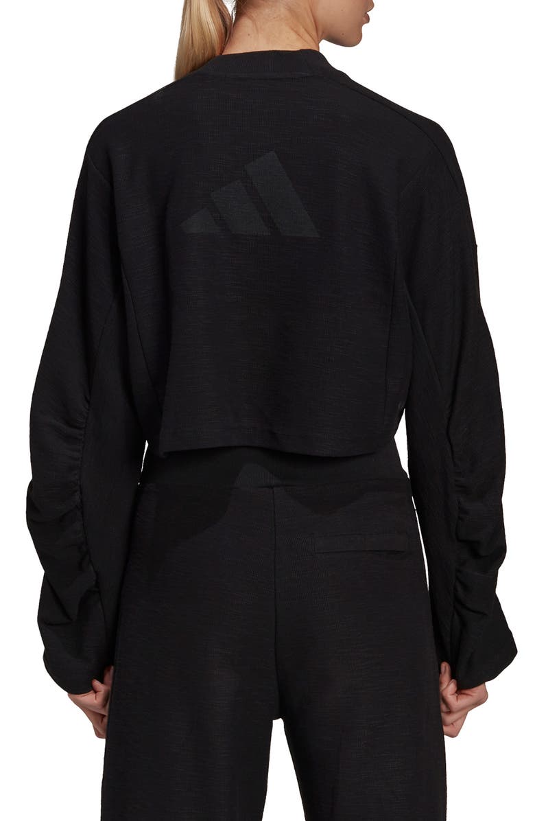 adidas Yoga Crop Crewneck Sweatshirt, Alternate, color,