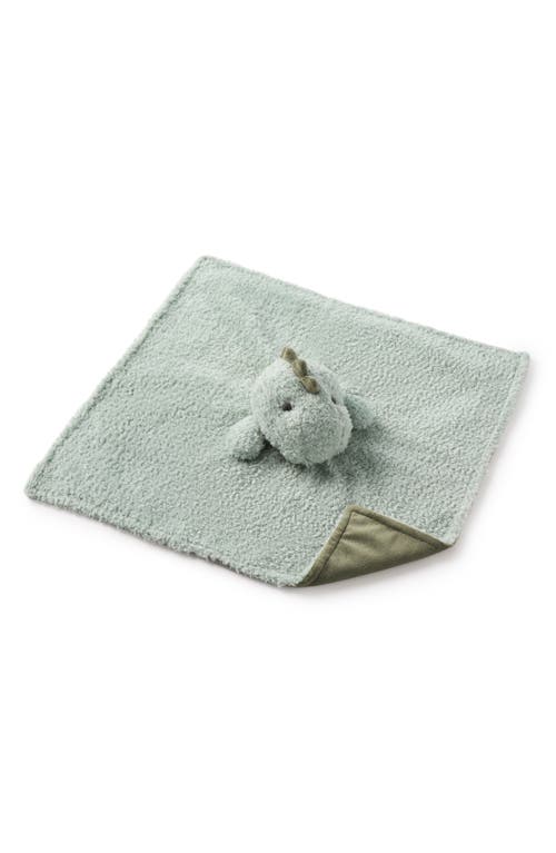 Elegant Baby Dinosaur Security Blanket In Sage Green