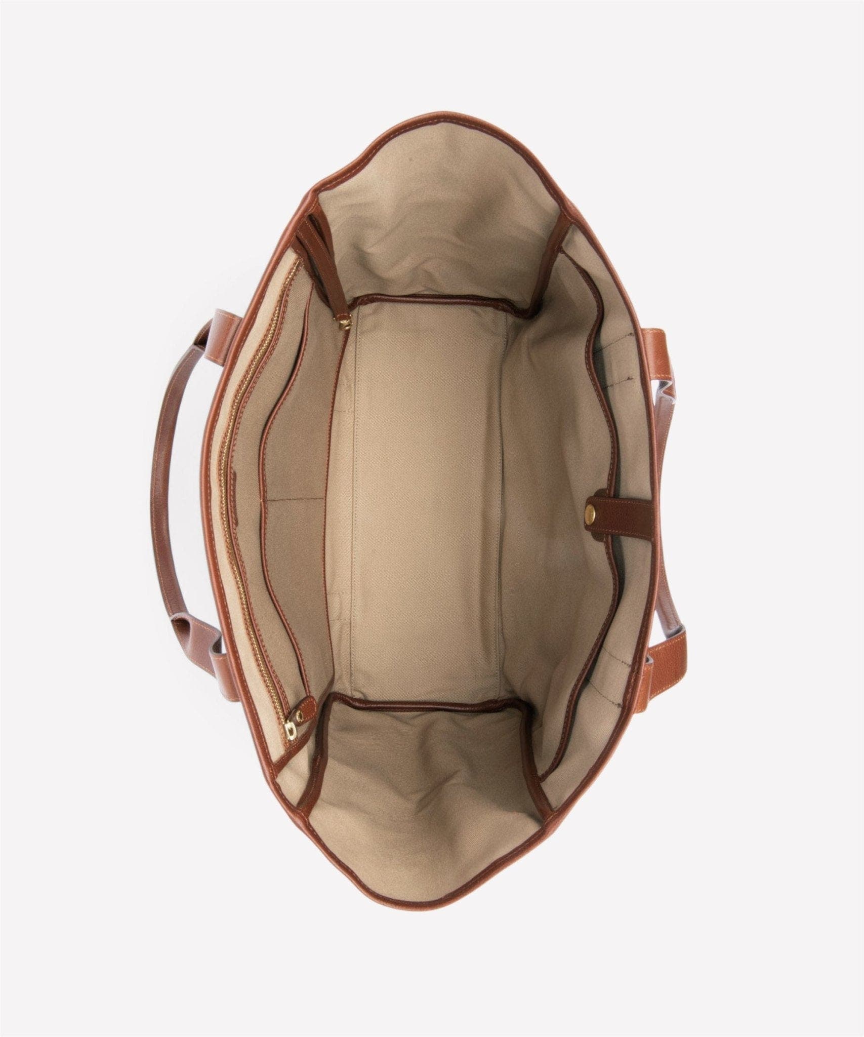 Ghurka Market Tote No. 294, Alternate, color, Khaki Twill / Vintage Chestnut