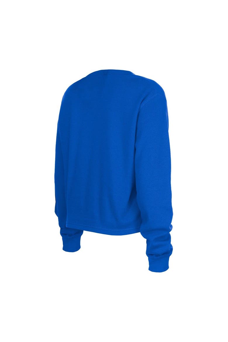 Women's New Era  Royal Buffalo Bills Sport Night Thermal Long Sleeve Cropped T-Shirt, Alternate, color, Royal