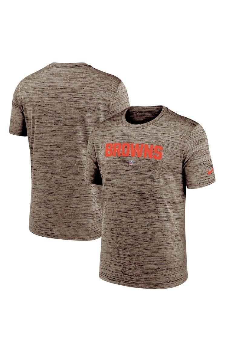 Men's Nike Brown Cleveland Browns Velocity Performance T-Shirt, Main, color, Brown