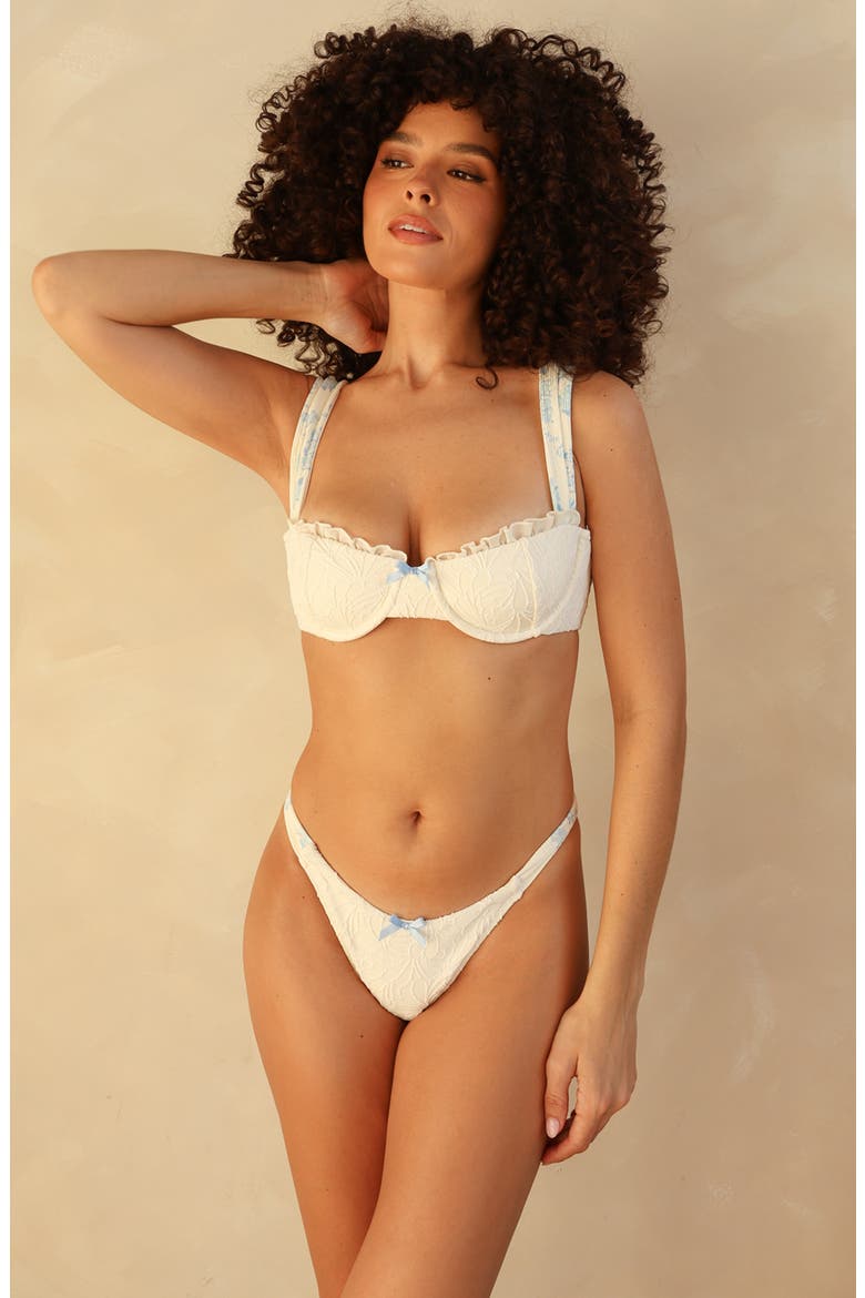 Honeymoon Super Cheeky Bikini Bottom, Alternate, color, Jasmine