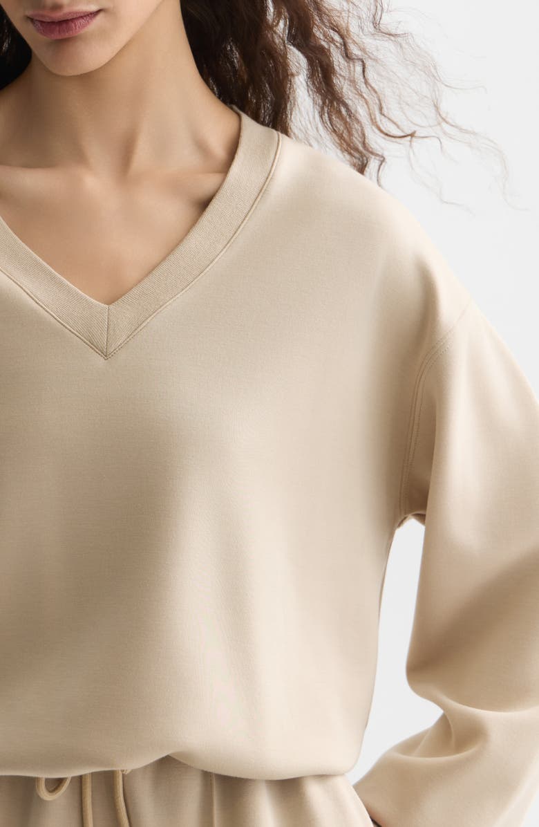 Scotch & Soda V-Neck Sweatshirt, Alternate, color, Doeskin
