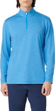 Bugatchi Quarter Zip Performance Pullover
