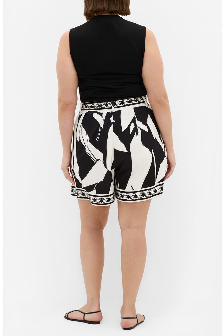 Belted High Waist Shorts, Alternate, color, MIRAGE