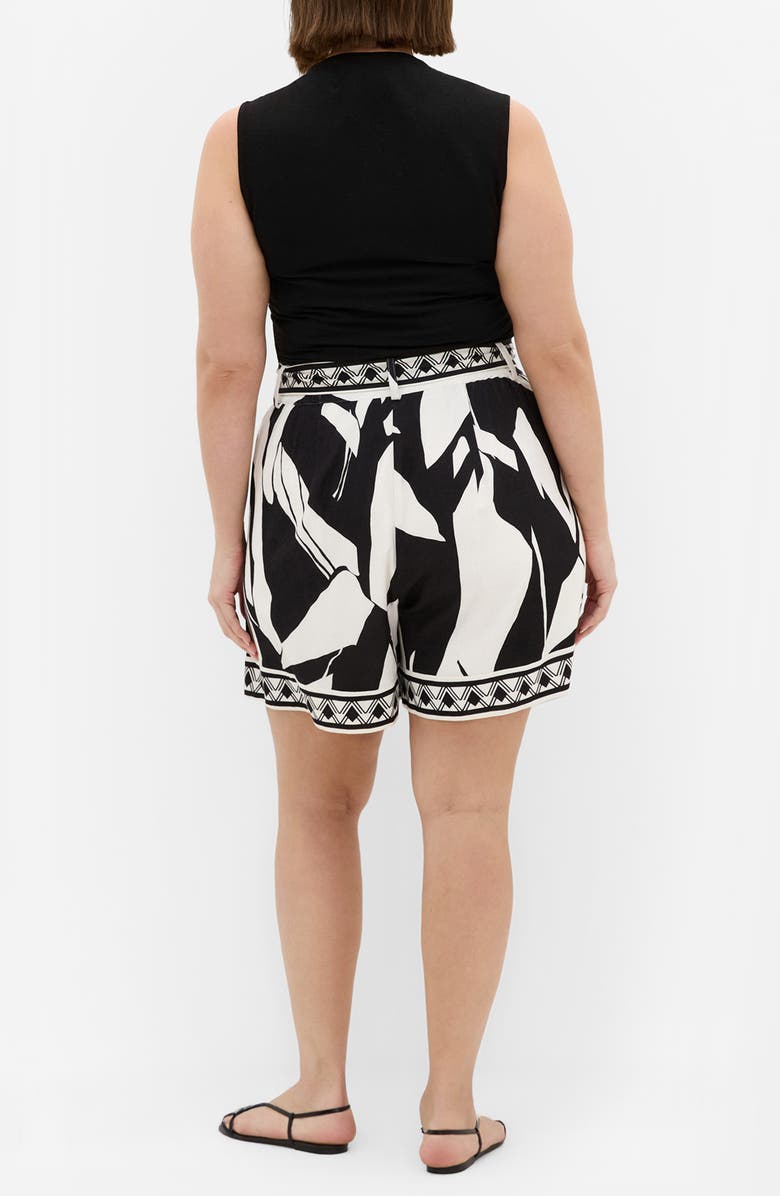 City Chic Belted High Waist Shorts, Alternate, color, Mirage